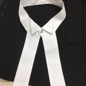 Ladies collar with band Normal button type(white) at all Sizes