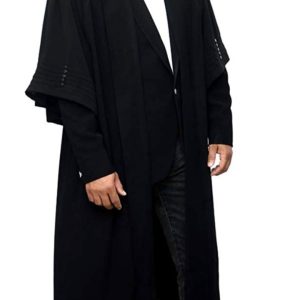 Advocates Gown Jet-black Imported Spun Rayon(Indonesia )