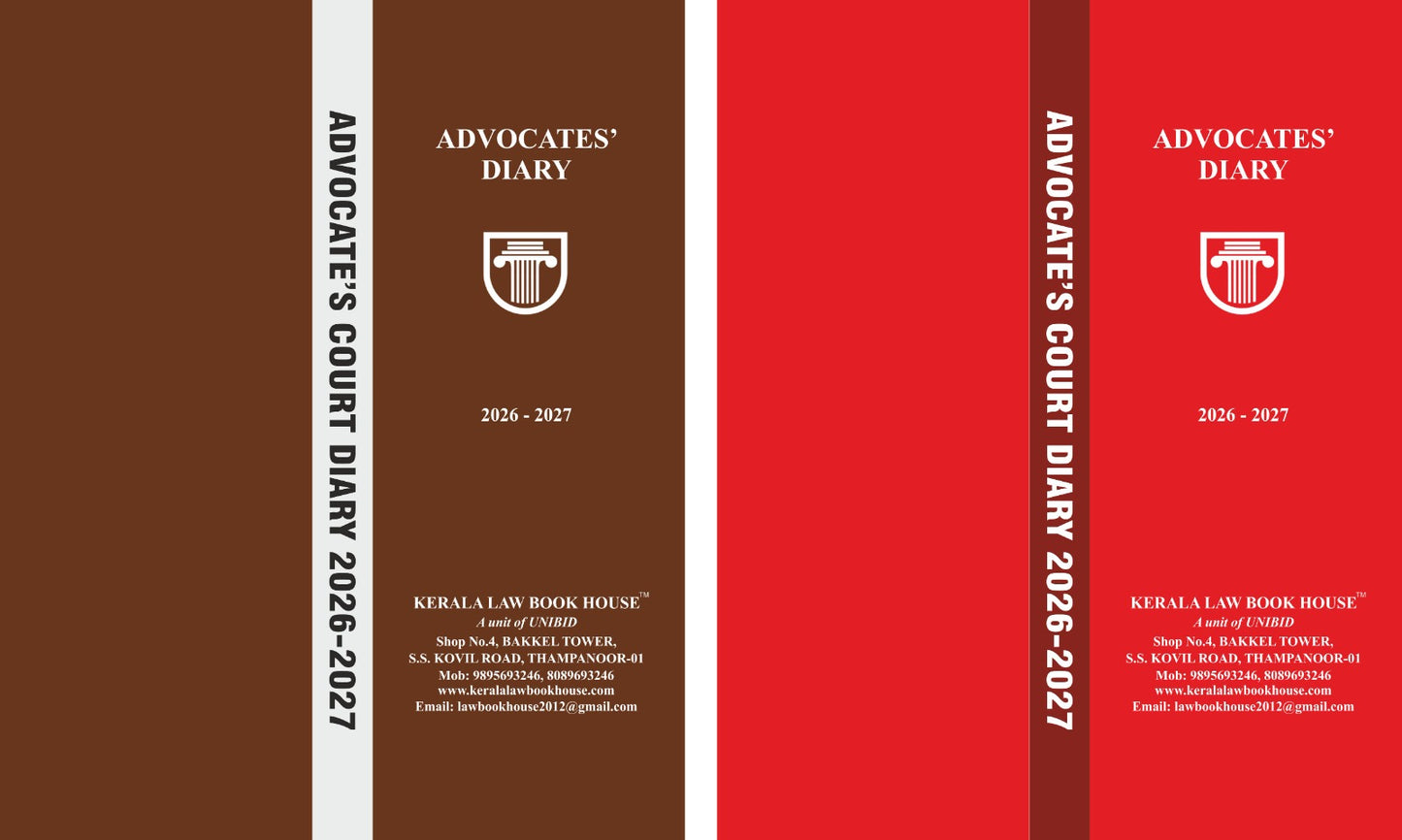 Advocate's Court Diary 2026 Legal Size Rexin cover