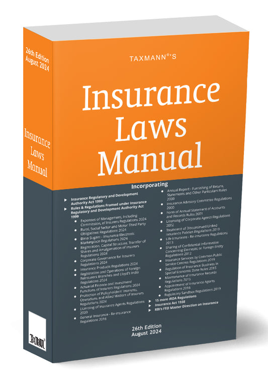 Insurance Laws Manual