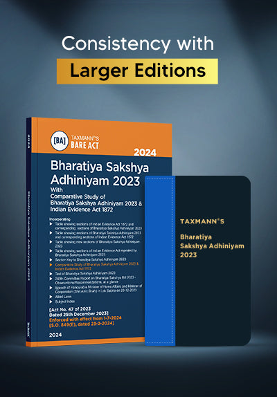 Bharatiya Sakshya Adhiniyam 2023 | Flexi-bound [Pocket] Edition