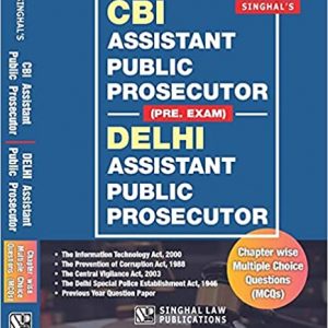 Singhal’s CBI and Delhi Assistant Public Prosecutor (APP) Prelims Exam (Latest 2022 Edition)