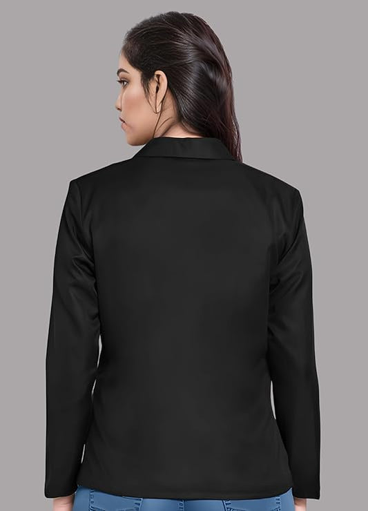 Smart Casual Blazer for Regular Fit Stylish Blazer for Women-Sleev-24 chest-40 Length-28 sho-16 waist-42