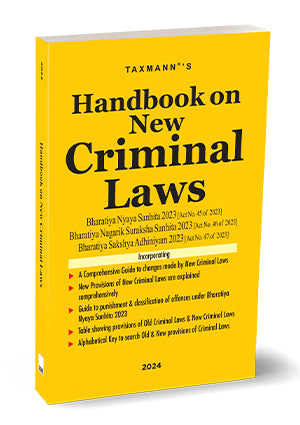 Handbook on New Criminal Laws Taxmann's
