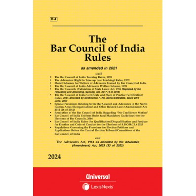 The Bar council of India Rules 2021 Bare Act and short Notes.2024 ed