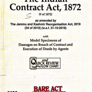 The Indian Contract Act Bare Act,1872 2023 ed
