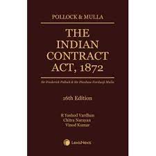 The Indian Contract Act, 1872 Author : Pollock & Mulla