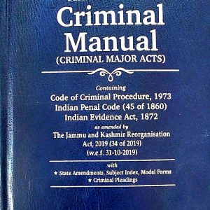 Professional’s Criminal Manual (Cr.P.C., I.P.C. and Evidence) – 2022 Edition Hardcover – 1 January 2022