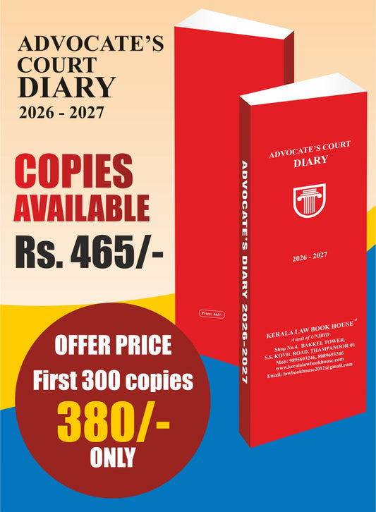 Advocate's Court Diary 2026 Legal Size Rexin cover