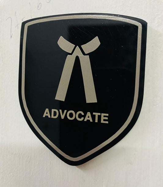 Acrylic Car Sticker (Advocate's)