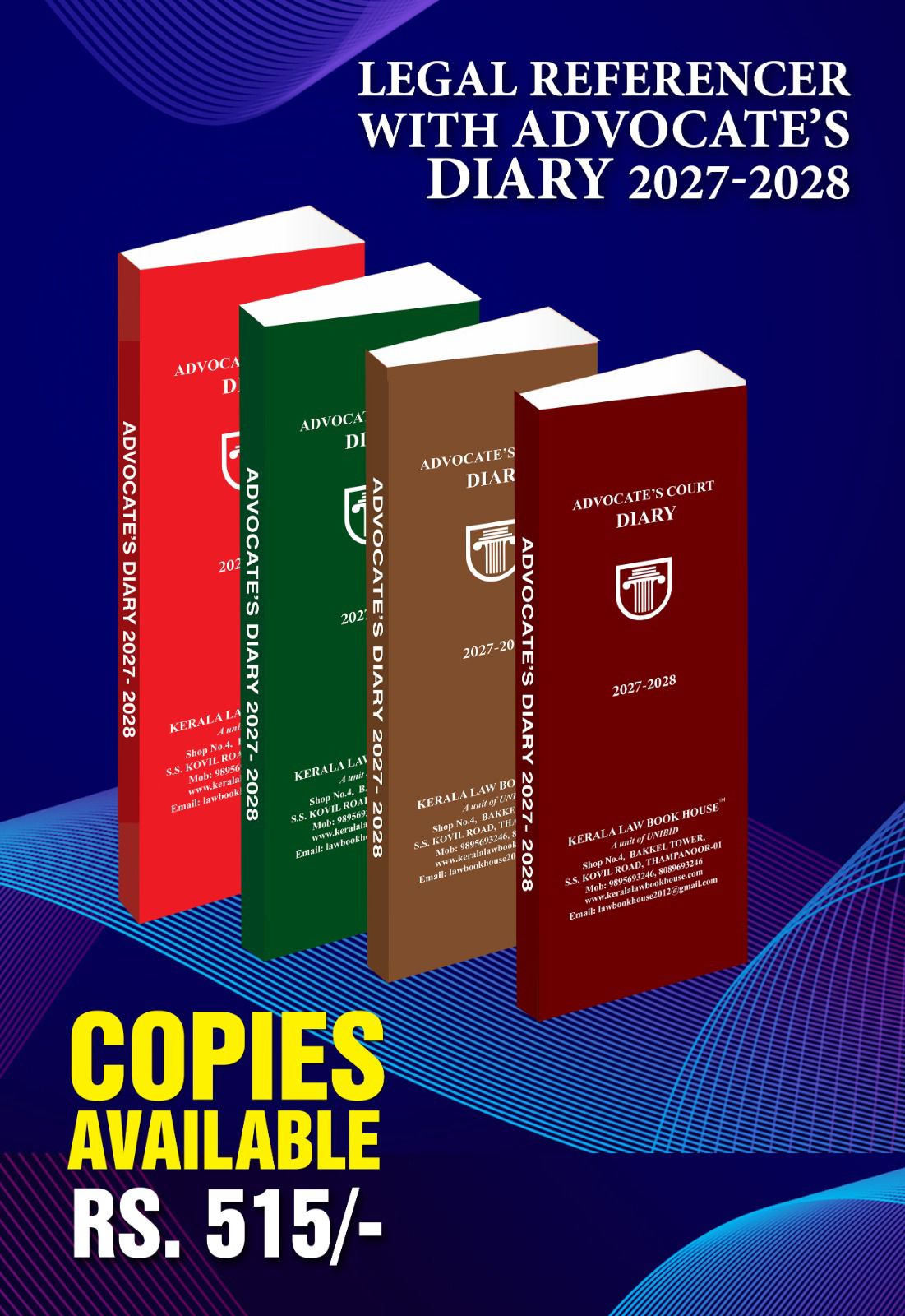 Lawyer's Referencer with case posting planner 2027