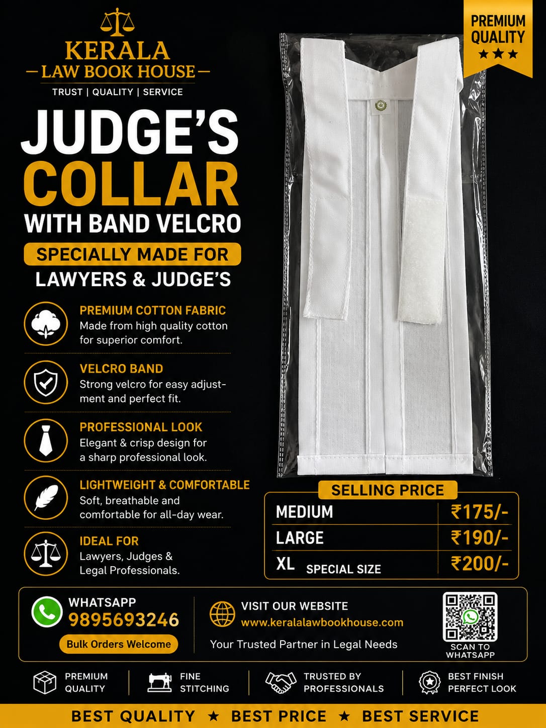 JUDGE's Band Cotton Mixed Velcro