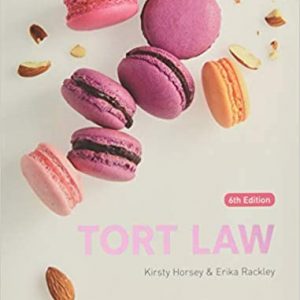 Tort Law (6th edn)   Kirsty Horsey  and Erika Rackley